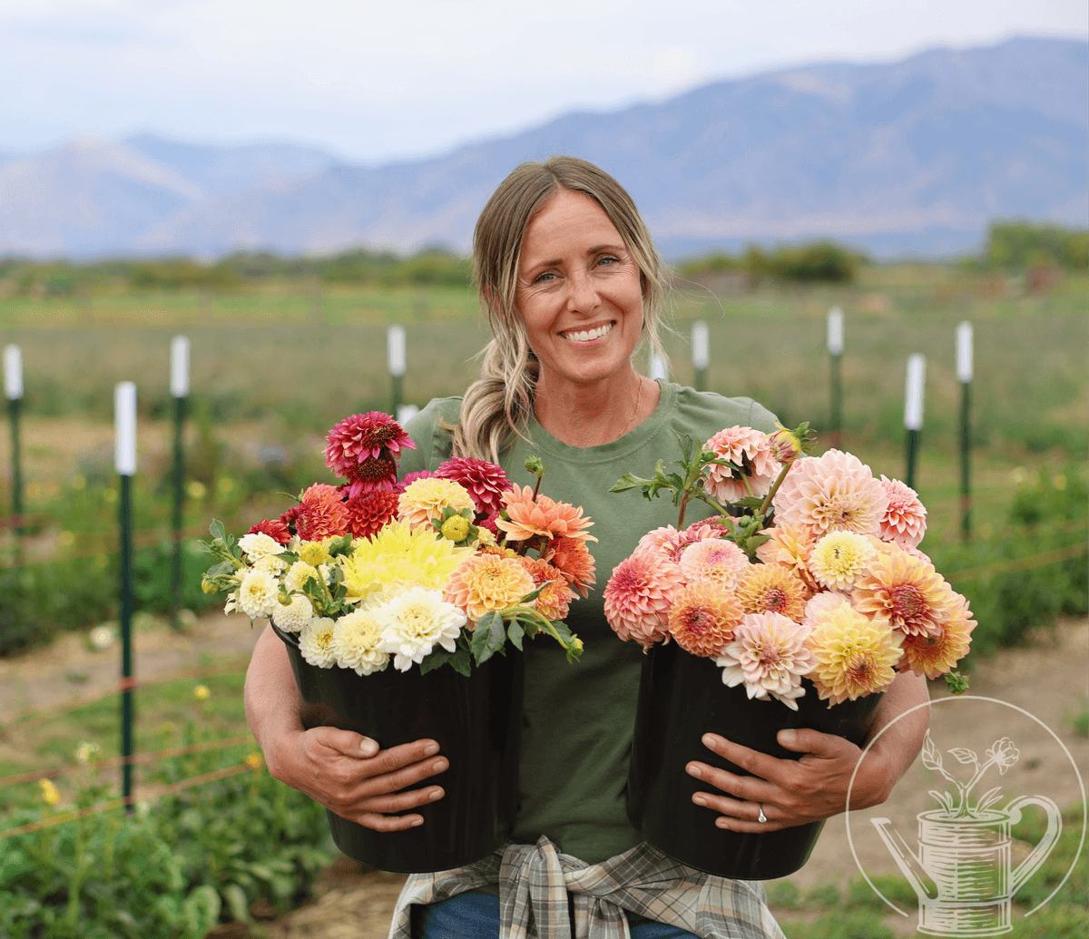 Jodie, founder of Dahlias & Dogwood